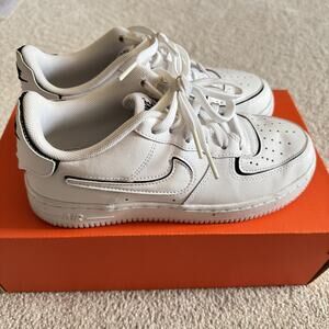 Nike Air Force AF/1 White Black (GS) Size 5Y = 6.5 Womens CT3840 100